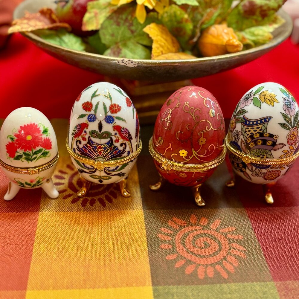 Porcelain Egg Trinkets